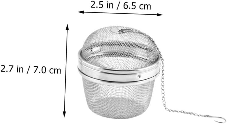Tea Infuser Hanging Chain Filter Balls 2pcs Stainless Steel