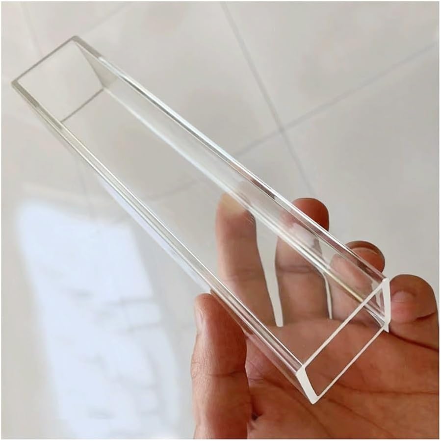 1pcs Acrylic Square Tube, For Garden Supplies 10~100mm Side Acrylic Pipe Hollow Tube PMMA Tubing(450mm 1Pcs,100x100x4mm)