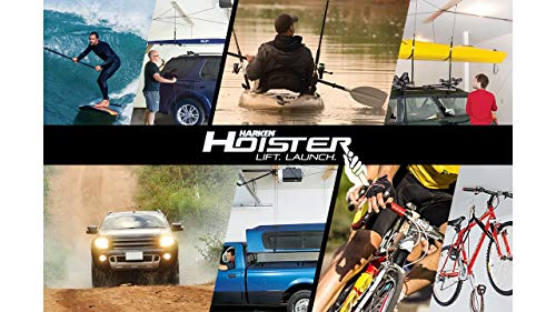 HARKEN Kayak Hoist | Overhead Garage Storage, Lifts Load Evenly, Safe Anti-Drop System, 4:1 Mechanical Advantage, Smart Garage Organization for Canoe, SUP, Paddle Board, Surfboard, Wakeboard, Kayak