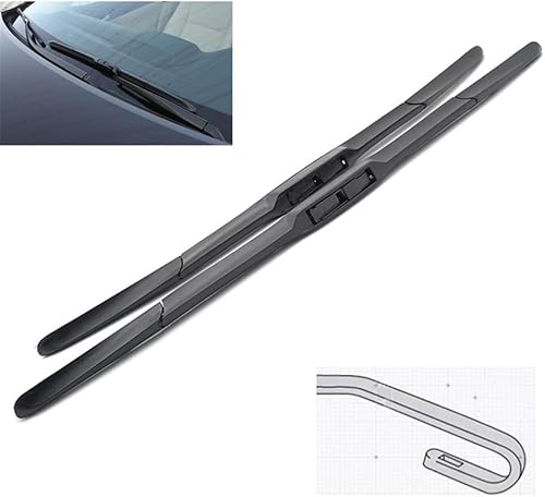 Limpiaparabrisas híbrido delantero compatible con Hyundai IX35 2010-2015 parabrisas limpia ventana coche lluvia cepillos 24 pulgadas + 16 pulgadas