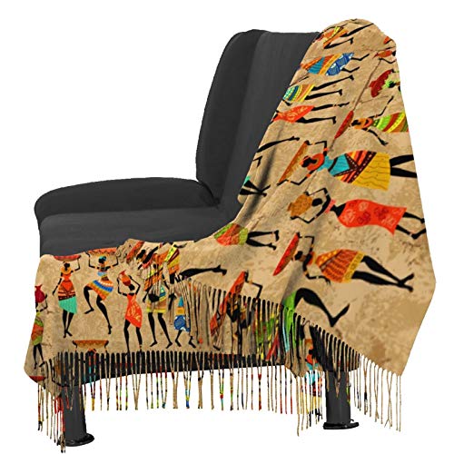 African American Women Scarf Womens Warm Long Shawl Wraps Large Scarves Knit Cashmere Fringed Scarf Blanket Scarf4