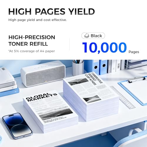 Image of 90A CE390A Black Toner Cartridge 2-Pack Replacement for HP 90A CE390A Toner Compatible with HP LaserJet Enterprise 600 Printer M602dn M602n M602x M603dn M603n M603xh M4555f MFP M4555fskm M4555h Ink