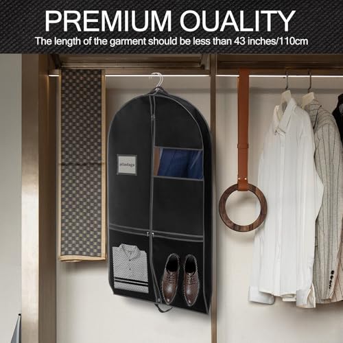 43" Garment Bag for Travel and Storage, Suit Bag with Duffle Design, Ideal for Hanging Clothes, Blazers, Dresses, Coats, and Wardrobes (1 Pack) - Image 6