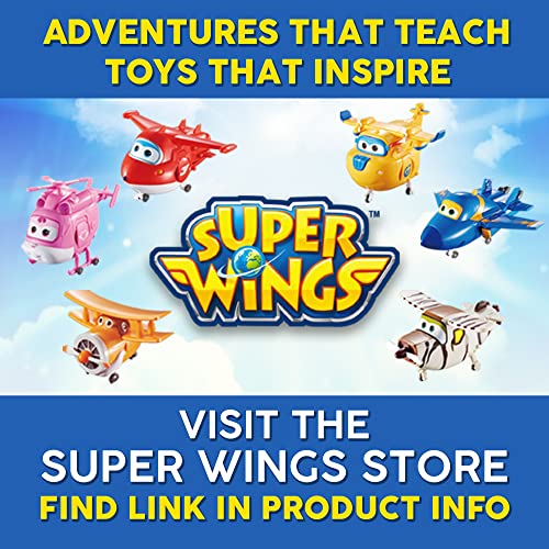 Super Wings - 5'' Transforming Supercharged Crystal Airplane Toys Action Figure | Season 4 | Airplane To Robot | Birthday Gift For 3 4 5 Year Old Boys And Girls | Toy Plane Vehicle For Preschool Kids #TOP3