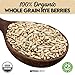 Organic Rye Berries 5 lbs - Non-GMO, Kosher, Raw Whole Grain, Bulk Seeds - USA Grown