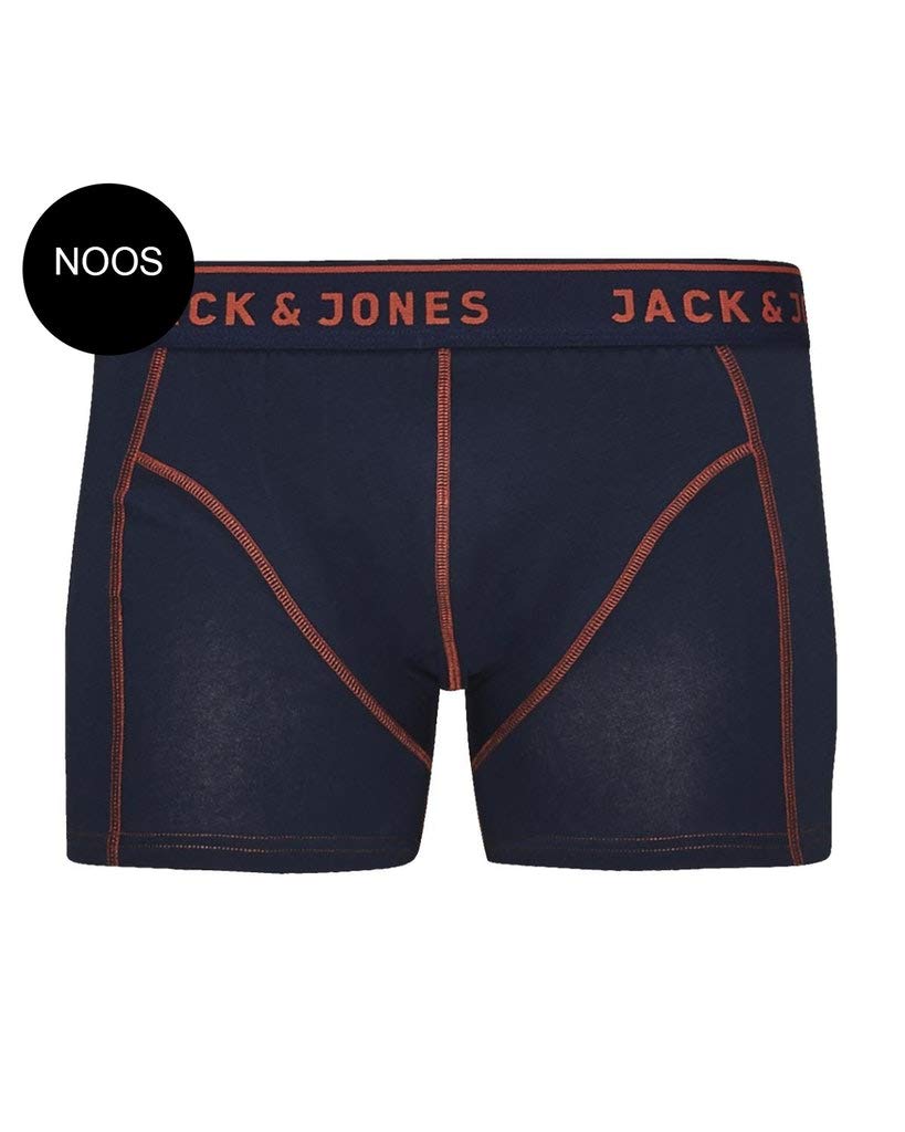 Jack & Jones Men's Multicoloured (Burnt Ochre) Jacsimple Trunks Noos Boxer Shorts, Xxl