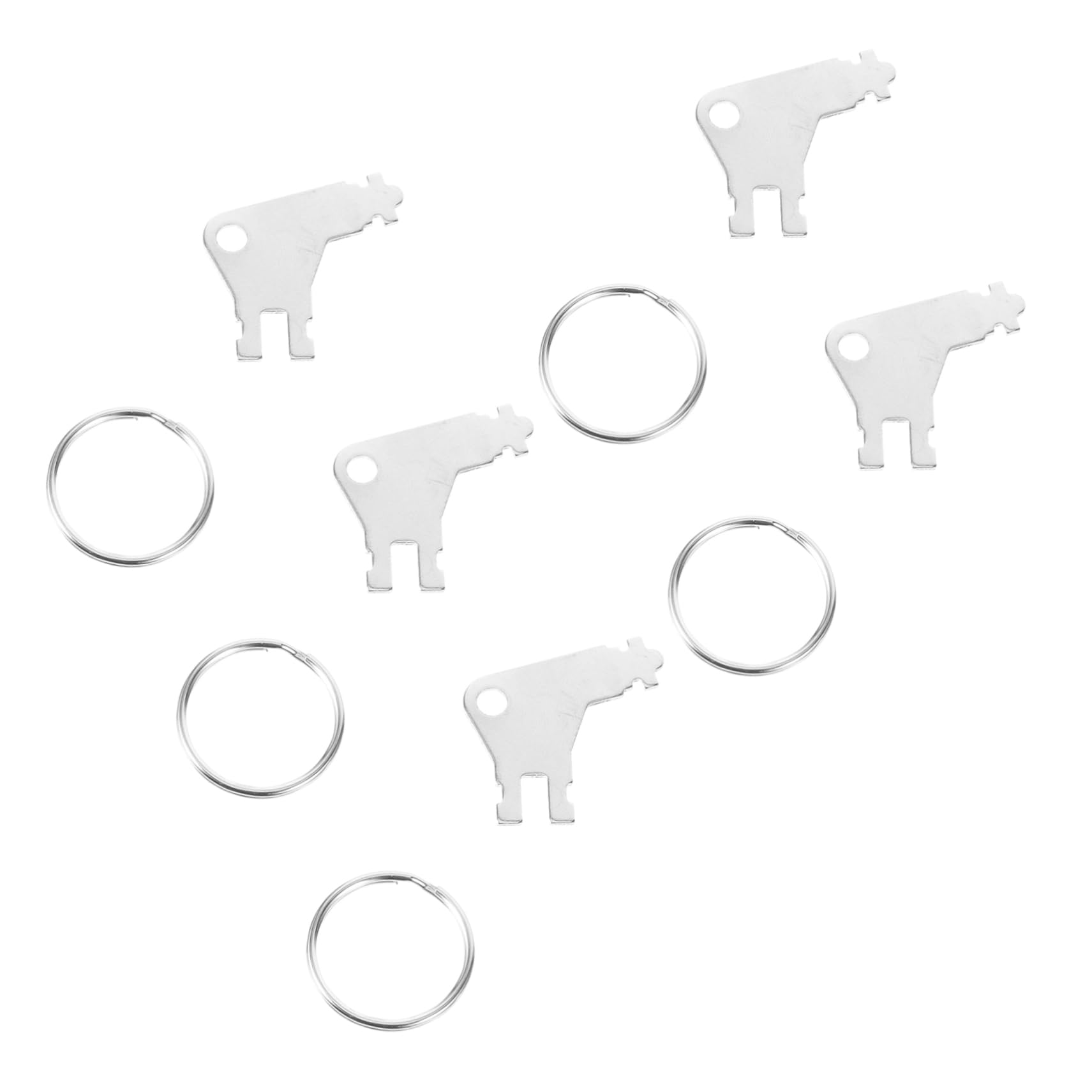 KOCKSHION 5Pcs Toilet Paper Dispenser Key Compatible Replacement for Commercial Paper Towel Dispensers Easy to Use Key Ring Included for Maintenance and Management