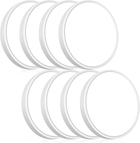 hepside 8PACK Flush Mount LED Ceiling Light Fixture 5CCT 7Inch 15W & 100W Equivalent Closet Light Fixture,Small Round Slim Surface Ceiling Lamp for Hallway,Bathroom,Bedroom,Kitchen,Interior