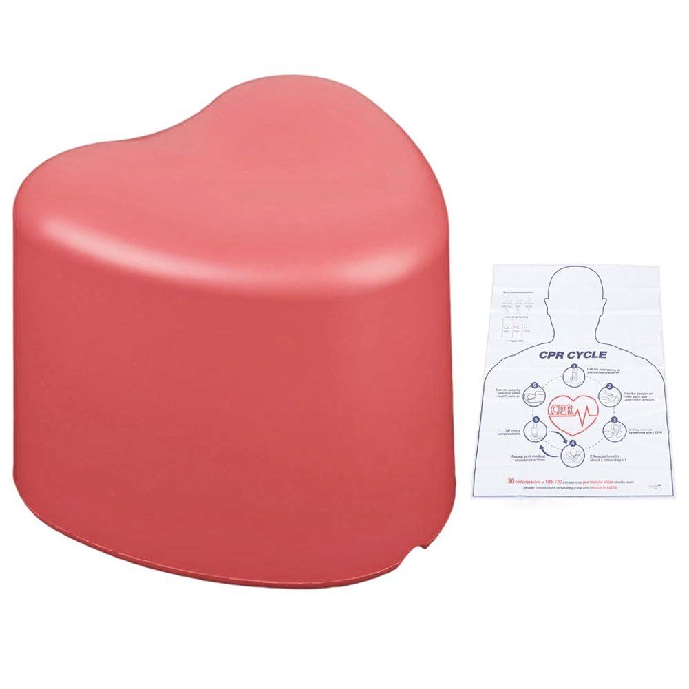 Modelo De Entrenamiento De Rcp, Entrenador De Habilidades De Rcp En Forma De Corazón, Kit De Ayuda De Entrenamiento De Rcp, Herramienta De Entrenamiento De Primeros Auxilios