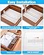 Cexovo 8er Set Schubladentrenner Verstellbar Kunststoff Schubladentrenner(28.5-50.5cm) Schubladentrenner Küche, Adjustable Drawer Divider für Kleiderschrank,Schlafzimmer,Kommode,Küche, Transparent