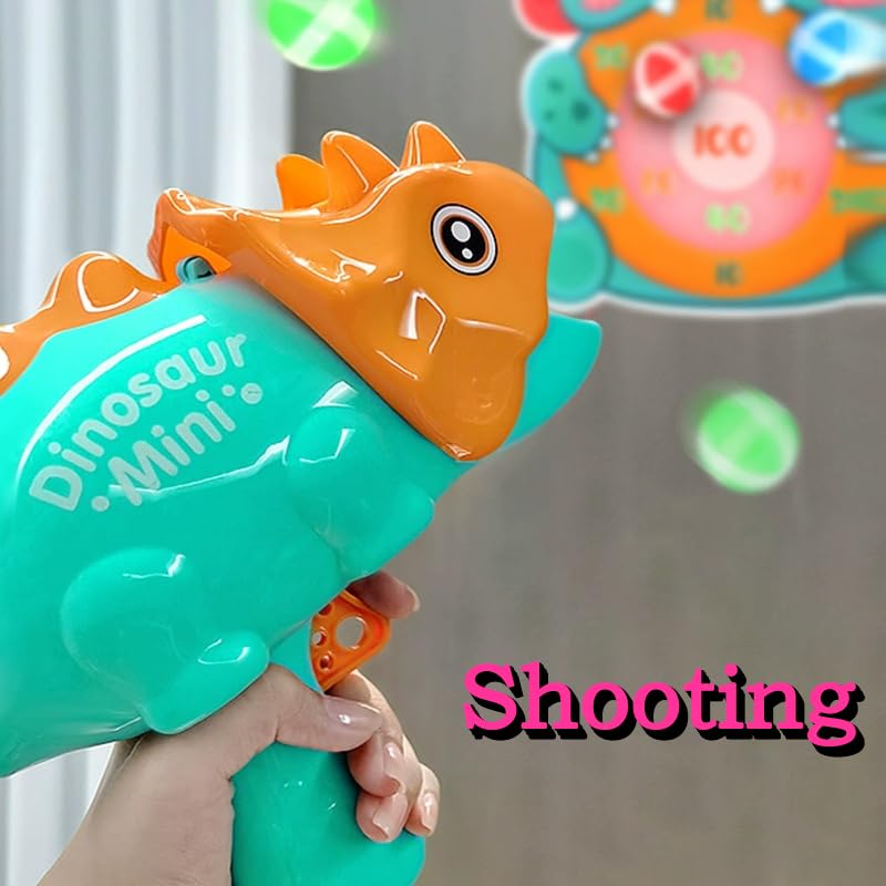 DaoDaoZhu Pistola de juguete con luz de dinosaurio con efectos de sonido, juguetes de pistola que hace ruido para niños en interiores y exteriores, disfraz de Halloween, regalos de dinosaurio de DaoDaoZhu Pistola de juguete con luz de dinosaurio con efectos de sonido, juguetes de pistola que hace ruido para niños en interiores y exteriores, disfraz de Halloween, regalos de dinosaurio de