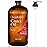 Castor Oil 16 Fl Oz (Glass Bottle) - Rosemary Peppermint Grapefruit Infusion - A Huge Glass Bottle with a Pump - 100% Pure and Natural, Cold Pressed, and Hexane-Free - Hair Oil, Body Oil