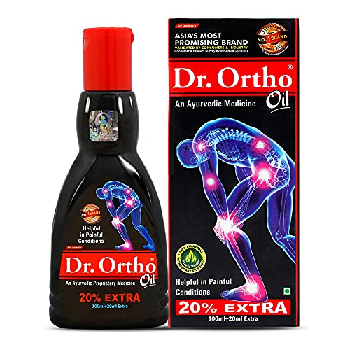 Dr Ortho Pain Relief Ayurvedic Medicine Oil - 100ml+20ml Extra, P...