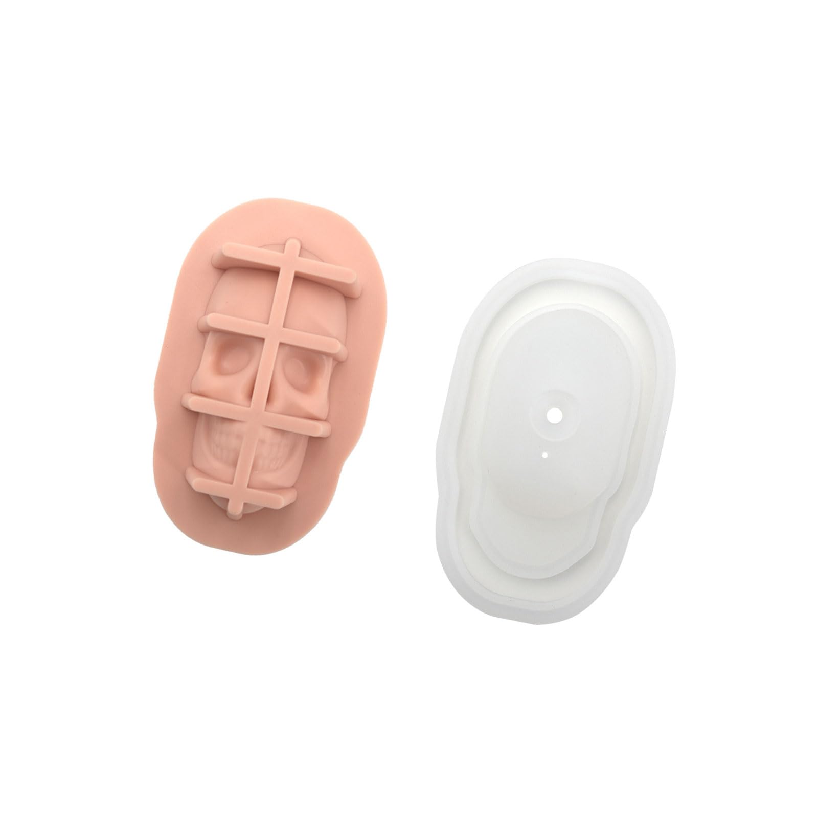 ATRYG 3D Skull Head Shape Mold Silicone Round Ice Ball Maker for Creative Drink and Parties Popsicles Making Tool
