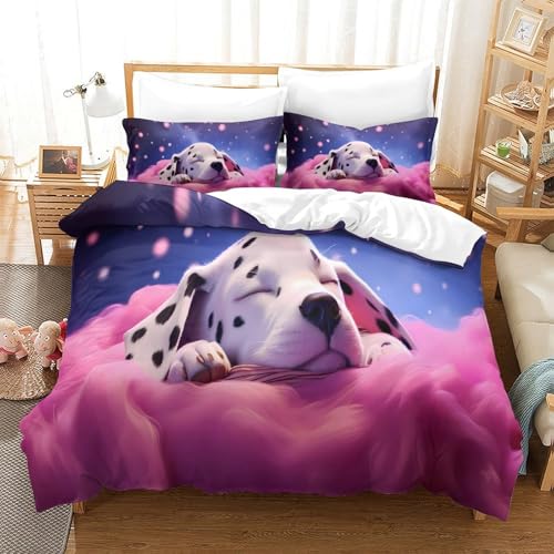 Housse de couette chiot mignon 3D pour une chambre d'enfant cocooning - 3