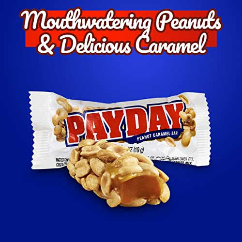 Payday Candy Bar Pack – 56-Count Payday Candy Bars Bulk Pack – Individually Wrapped Candy Bars – Delicious Peanut Caramel Payday Snack Size Candy Bars – Candy Snacks For Party, Pinata Fillers #TOP2