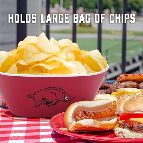 Image of YouTheFan NCAA Arkansas Razorbacks Large Party Bowl