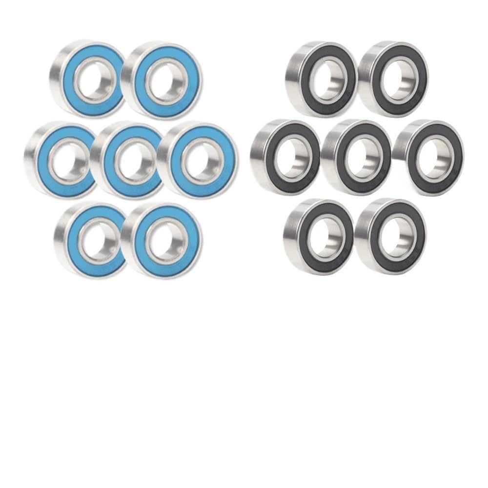 MR63RS Bearing 10PCS 3x6x2.5 mm ABEC-3 Hobby Electric RC Car Truck MR63 RS 2RS Ball Bearings MR63-2RS Black Sealed