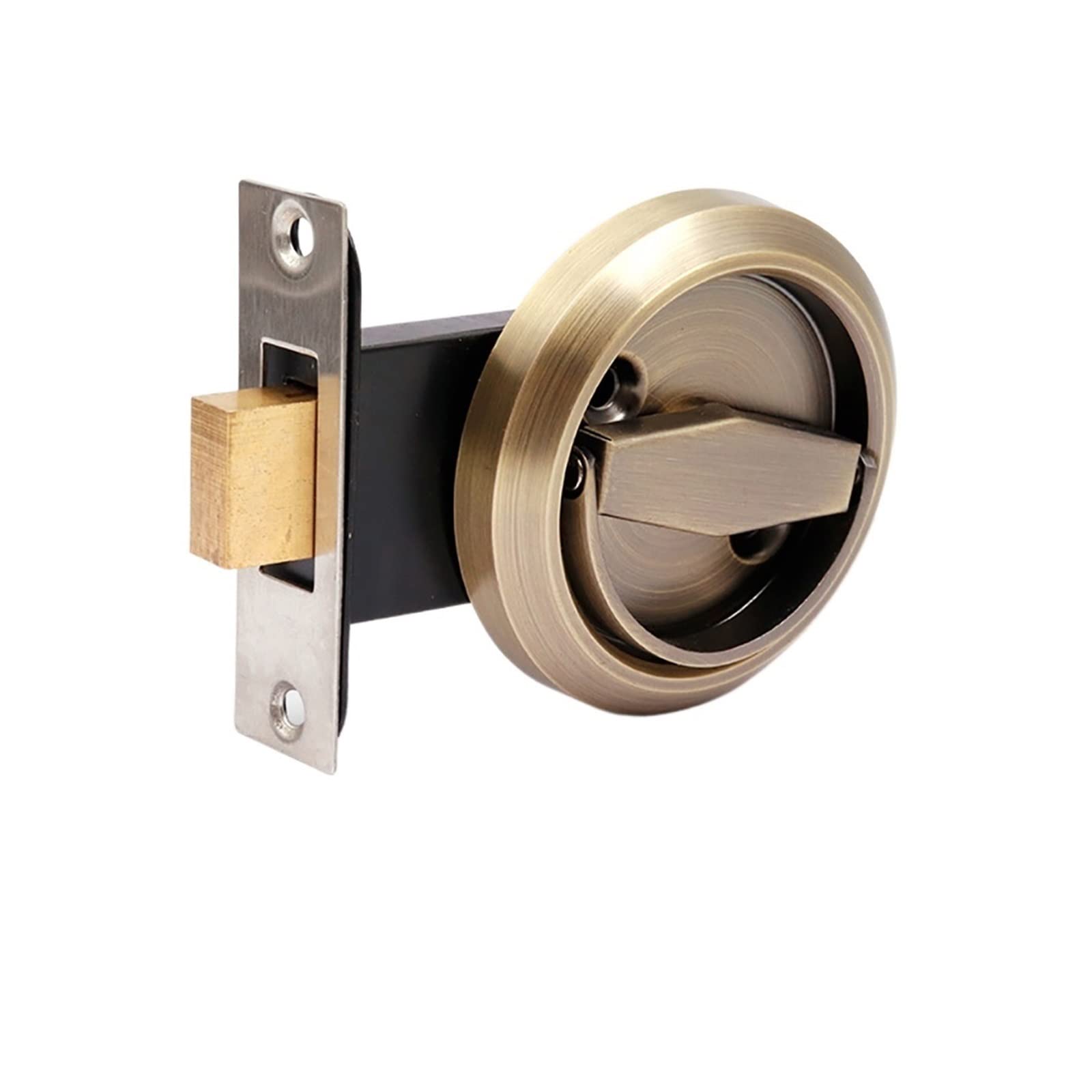 Cerradura de Acero Inoxidable 304 Manija Invisible Empotrada Cerraduras de Puerta Ocultas Gabinete Casillero de un Solo Lado (Color : 1, Size : 1) (Color : 1, Size : 1)