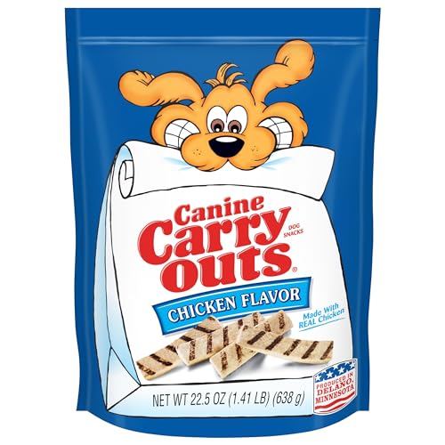 Canine Carry Outs Chicken Flavor Dog Treats 22.5oz Bag 4ct