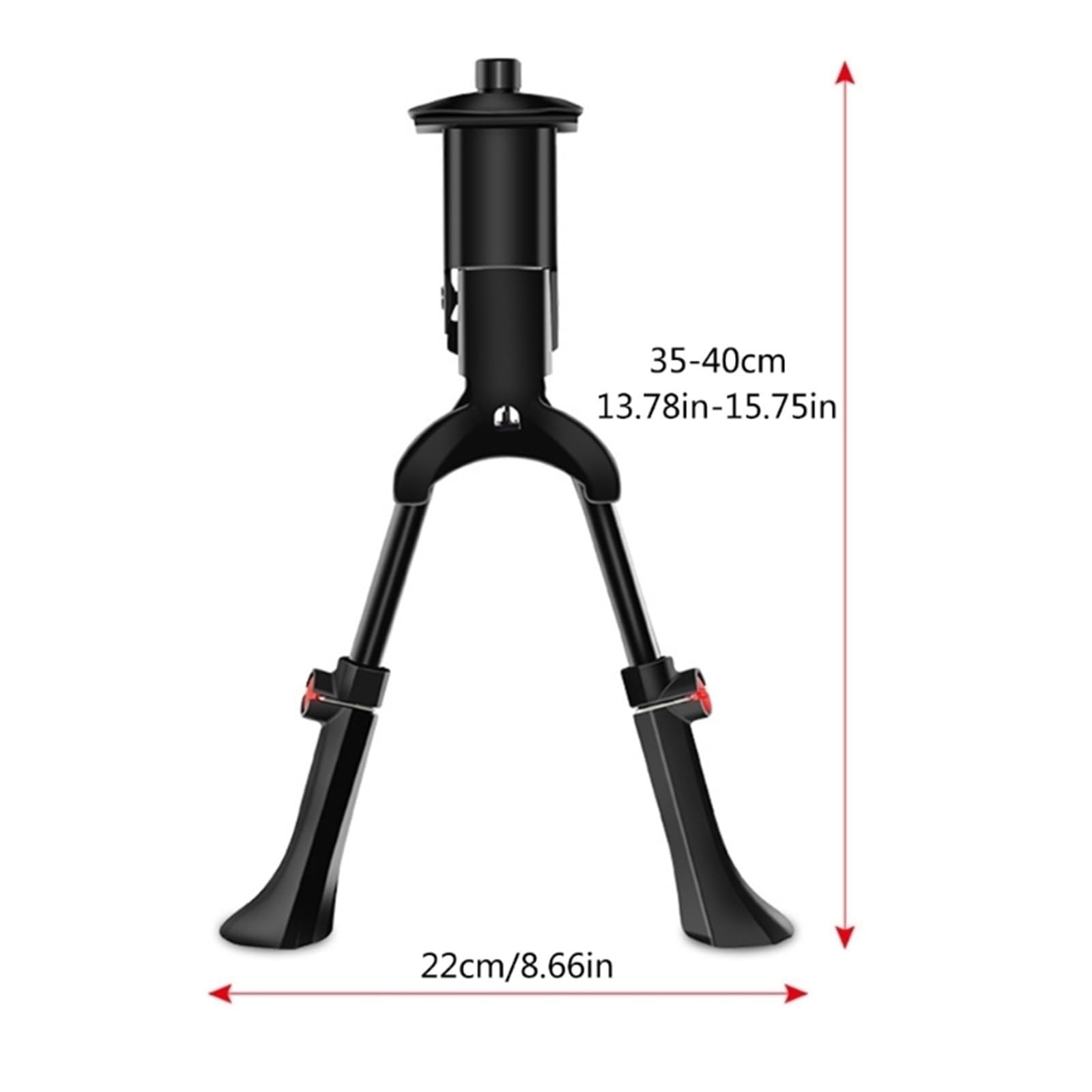 Caballete De Bicicleta Soporte de Bicicleta de Doble Pierna, Soporte Ajustable for Bicicleta, Soporte de Acero for Bicicletas de 24, 26, 27,5 y 29 Pulgadas para Apoyar A Las Bicicletas