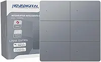 Interruptor Inteligente Zigbee Full Switch Sensação De Tecla Fisica Compativel com Alexa Google Home