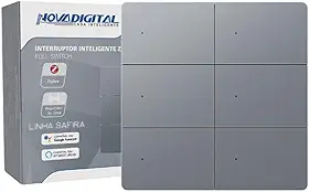 Interruptor Inteligente Zigbee Full Switch Sensação De Tecla Fisica Compativel com Alexa Google Home