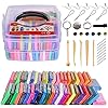 Polymeer Klei Se 46 kleuren Ovenbakklei Niet-toxische boetseerklei DIY Soft Craft Clay Set met beeldhouwen en…