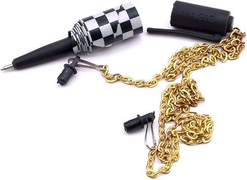 Miniatura 2 de SUMAG Pluma a collar Cadena de desaparición de la pluma Trucos de magia Pluma de desaparición Mago Mago de cerca ilusión truco accesorios pluma