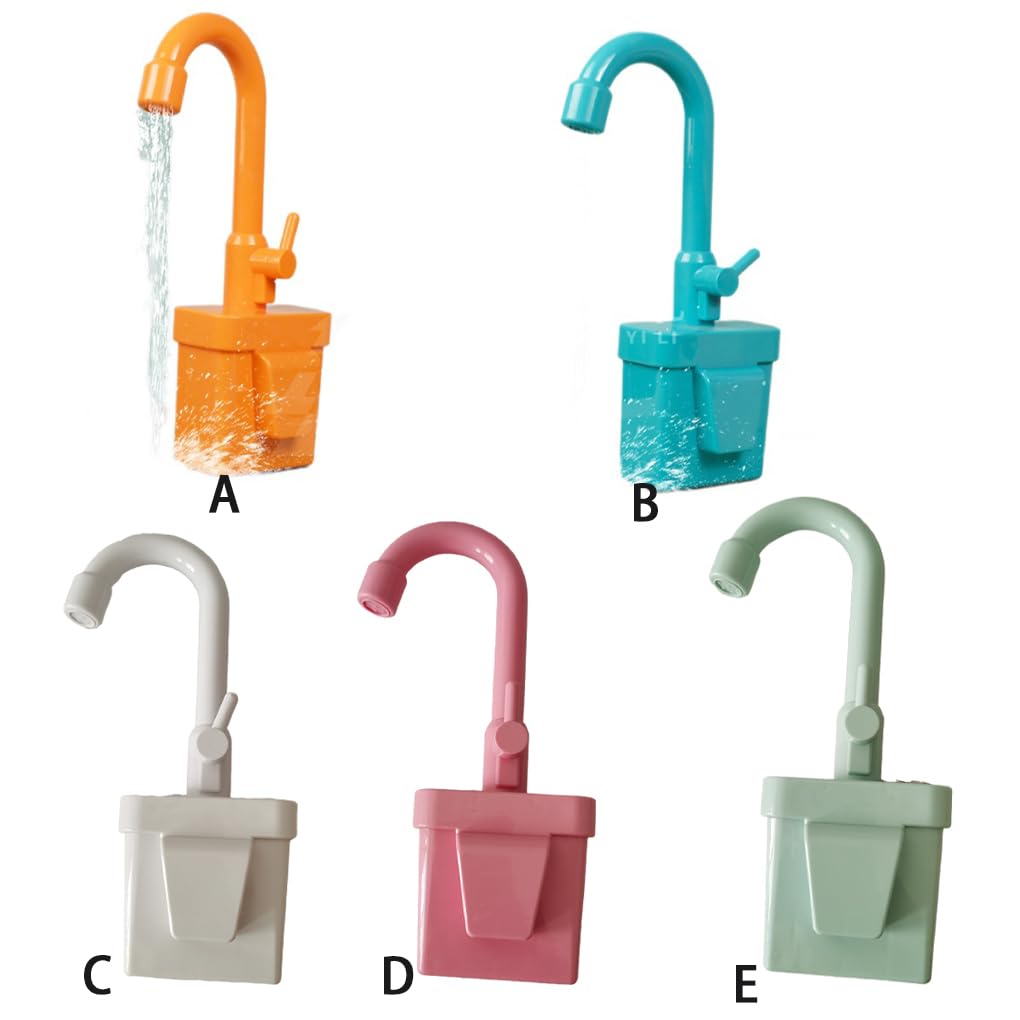 WIXUIPR Kids Plastic Toy Faucet Play nk Set with Running Water Feature mulated Faucet Accessories ABS Cartoon ﻿ , White — view 4