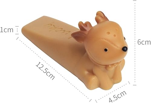 Miniatura 6 de KLKCMS Tope de puerta decorativo, atrapasueño, tope de puerta antideslizante, tapón de puerta en forma de animal que no raya para oficina, cocina,