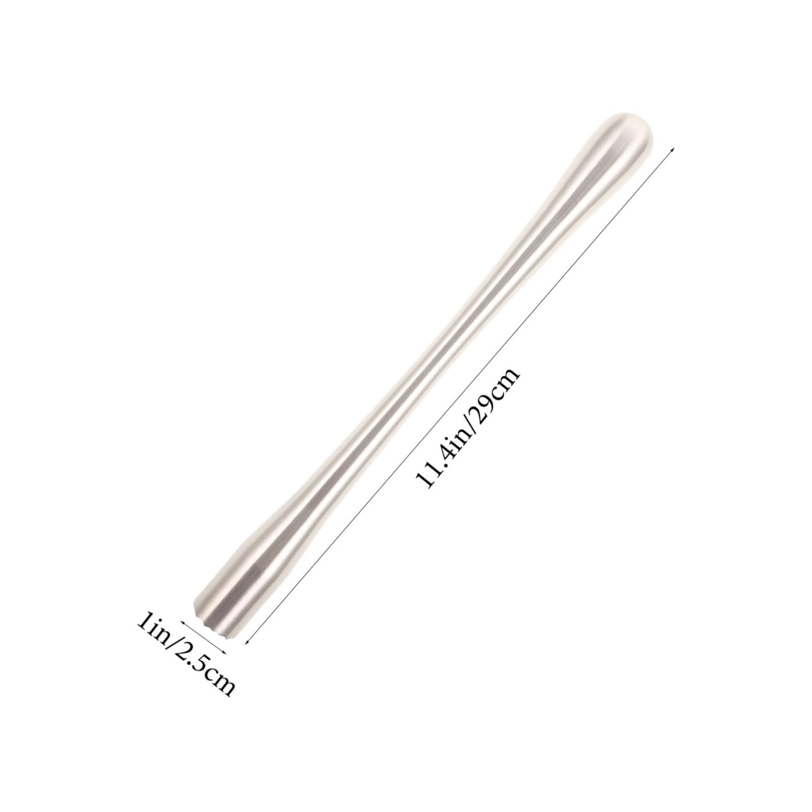 UTHCLO Muddler Ice Tool Fruit Masher for Cocktails 304 Stainless Steel 29cm Lemon Grinding Rod Versatile