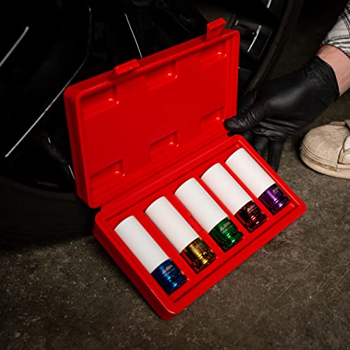 Écrou douille impact pour protéger la surface des jantes - Kit 5 pièces ABN