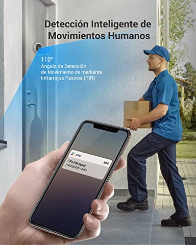 Mirilla de puerta CP4 y cámara exterior C8C 4MP EZVIZ de vigilancia 7