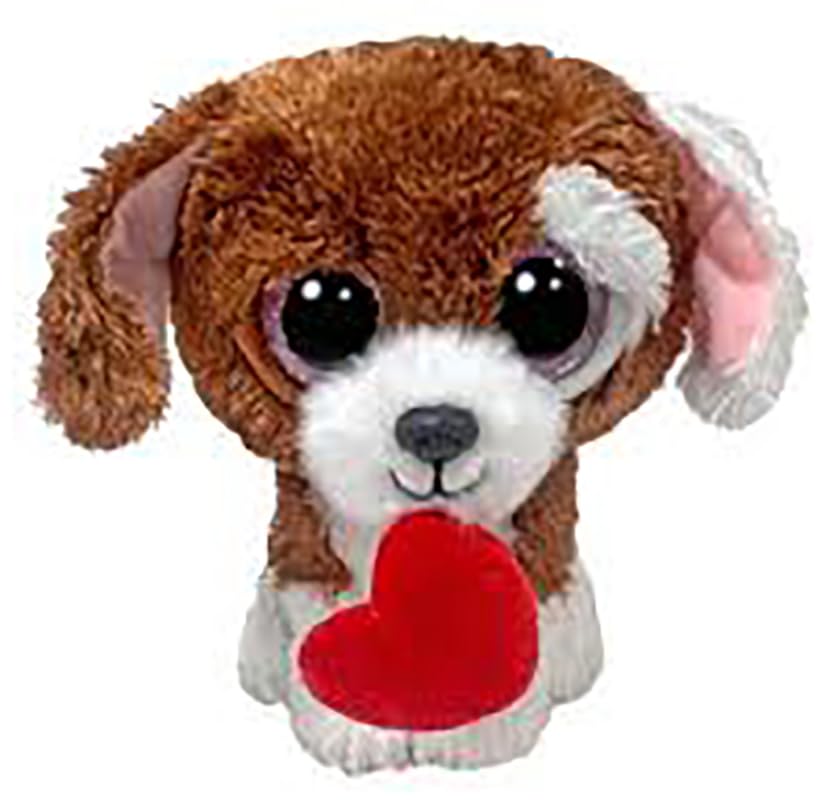 Ty Beanie Boo abraza al cachorro con corazón para San Valentín 5,146.0-15.2 cm
