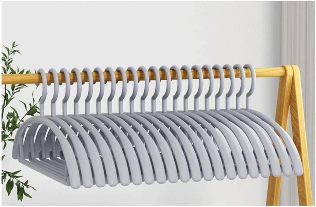HCZKIUJY Hangers Plastic Hangers 20 Pack Coat Hangers For Closet Space Saving Clothes Hanger For Shirt Pant Clothes hangers for clothes non slip