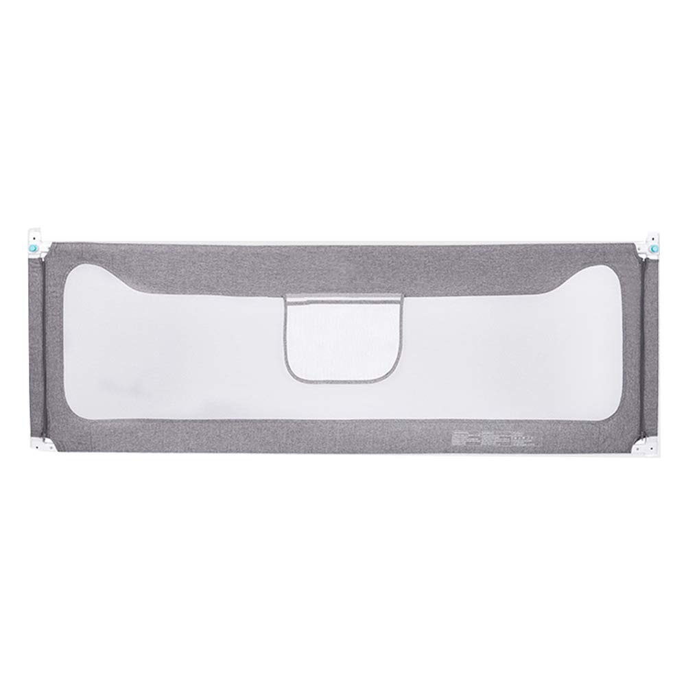 Barandilla Protectora para Cama de bebé, portátil, Transpirable, con Funda extraíble, Barrera de Seguridad para Cama de bebé, para niños pequeños, Gris, 120 cm x 68 cm.