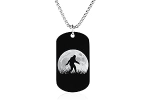 Funny Personality Bigfoot Sasquatch Full Moon Pendant Necklace Customized Picture Jewelry Gift