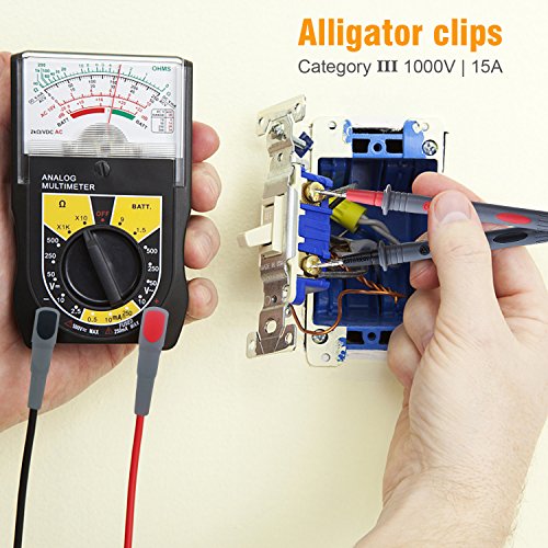 Wgge Wg-011 Soft Silicone Test Lead And Safety Alligator Clips,Multimeter Test Leads Kit Cat Iii 1000V & Cat Iv 600V With Threaded Alligator Clip, For Fluke/Astroai/Kaiweets/Innova Multimeter #TOP6
