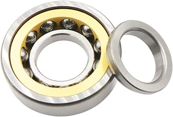 QJ211 Four-Point Angular Contact Ball Bearings, 55 mm x 100 mm x 21 mm, Single Row, Open, Bearing Steel, 1 pieceQJ211M