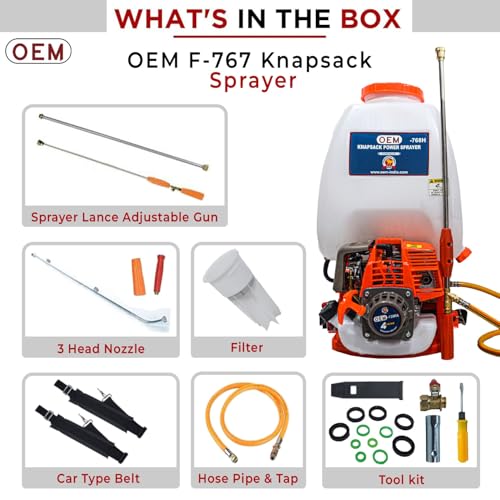 Image of OEM 25L Engine Power Sprayer Agricultural High Pressure Backpack Sprayer | 4-Stroke 139F Engine | Ideal for Pesticides and Insecticides | Low Fuel Consumption