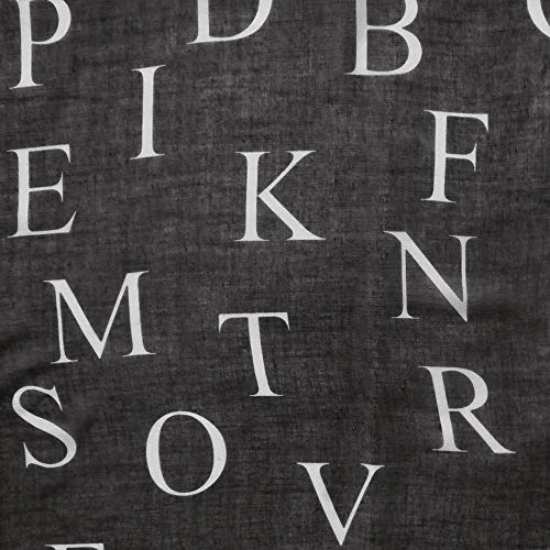 Lina & Lily Alphabet ABC Letters Print Women's Scarf Shawl Wrap Lightweight3