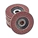10 Fächerscheiben, Ø 115mm, Korn 40, Braun, Profi-Qualität, für Metall & Holz, für Winkelschleifer, Fächerschleifscheiben, Schleifmop, Lamellenscheiben, Schleifscheiben