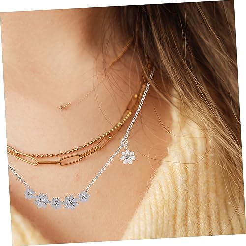 Collier Ras du Cou Argent Sterling Anti-Ternissement Alliage Or - 3
