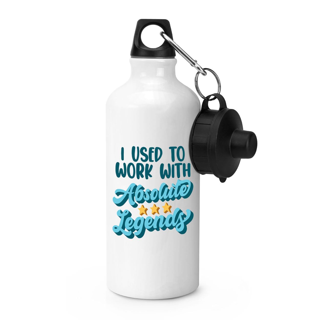 Gift Base I Used To Work With Absolute Legends Sports Bottle Water Gym 600ml White