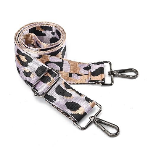 Image of LVYOUME Purse Strap Silver Hardware Wide Bag Straps Replacement Crossbody Adjustable Shoulder Strap for Purses