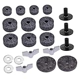 LIOOBO Teiliges Drum Set Cymbal Felt Pad Set Rutschfeste Filzpolster für Schlagzeug Becken Robustes Langlebiges Material Einfache als Ersatz und Schutz für Übungspads