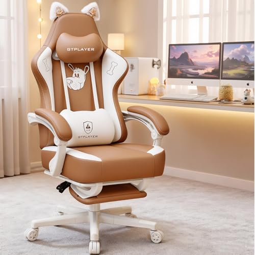 GTPLAYER Gaming Chair Cute with Cat Ears Ergonomic Review