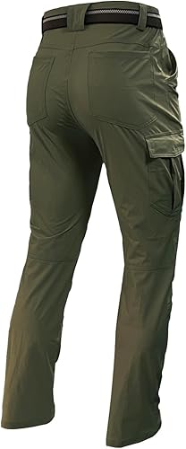 GARTENBOKER Men's Hiking Cargo Pants Waterproof Lightweight Quick Dry 6 Pockets 