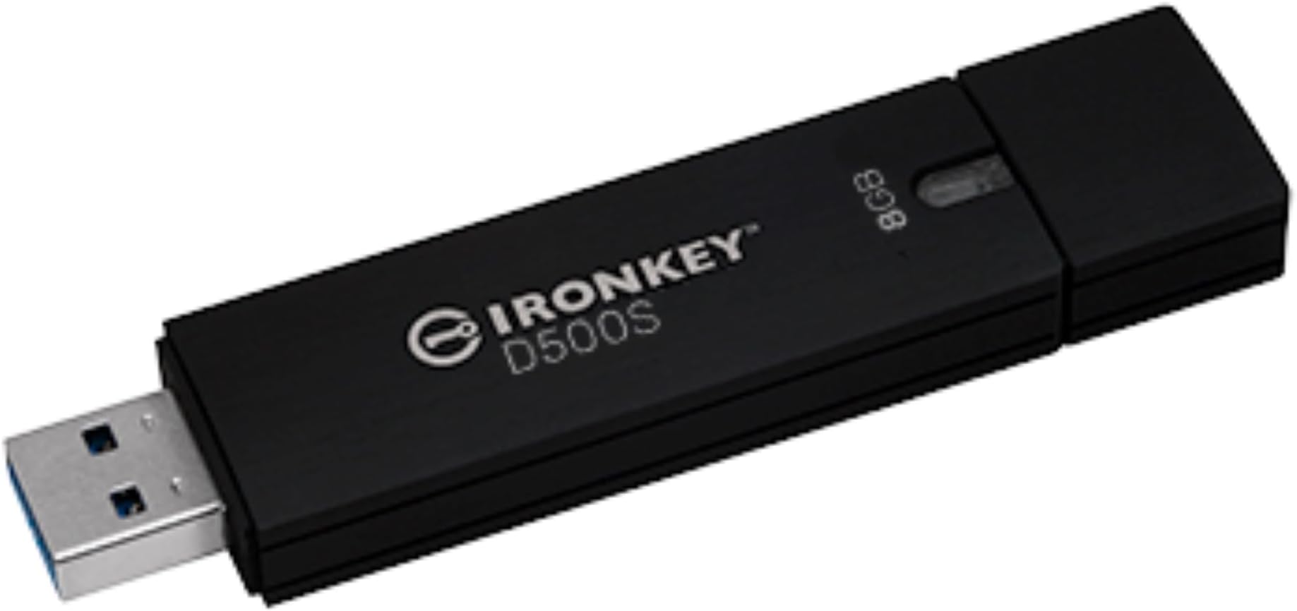 Kingston IronKey D500S Hardware Encrypted USB Flash Drive 8GB FIPS 140-3 Lvl 3 (PENDING) AES-256 - IKD500S/8GB